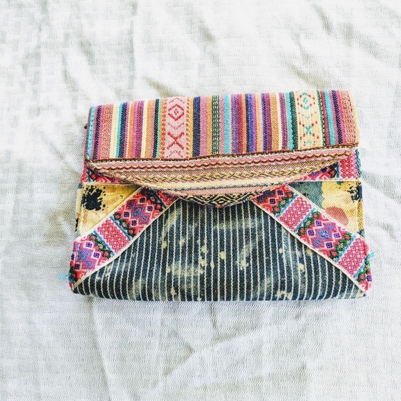 Urban Outfitters Handbags - Urban outfitters boho print clutch